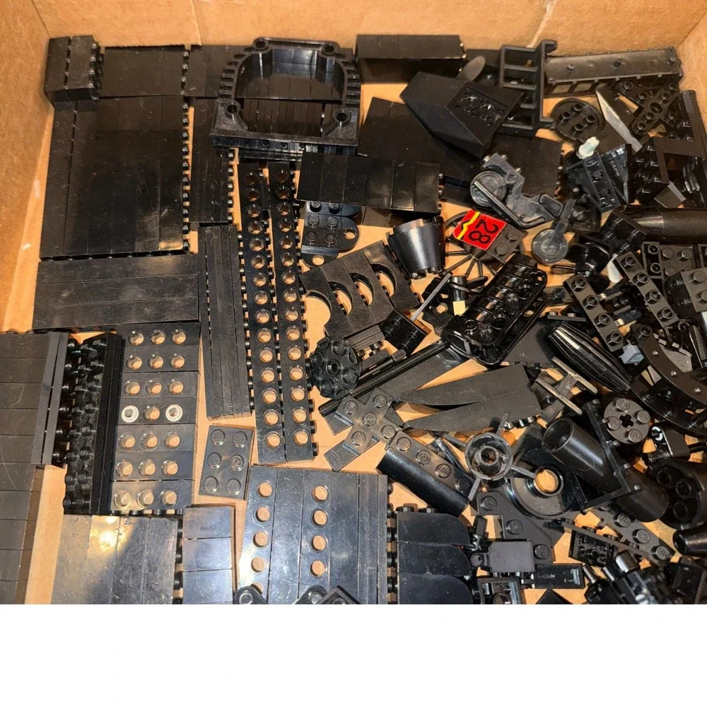 LEGO Black Bulk‎ Bricks Lot Mixed Specialty Pieces Plates Slopes Classic 2.4 lb